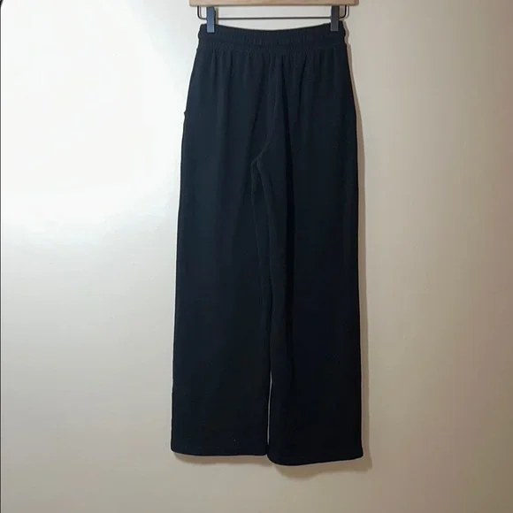 Colsie Women's Black Wide-Leg Sweatpants With Pockets and Drawstrings Size XS - Picture 5 of 5